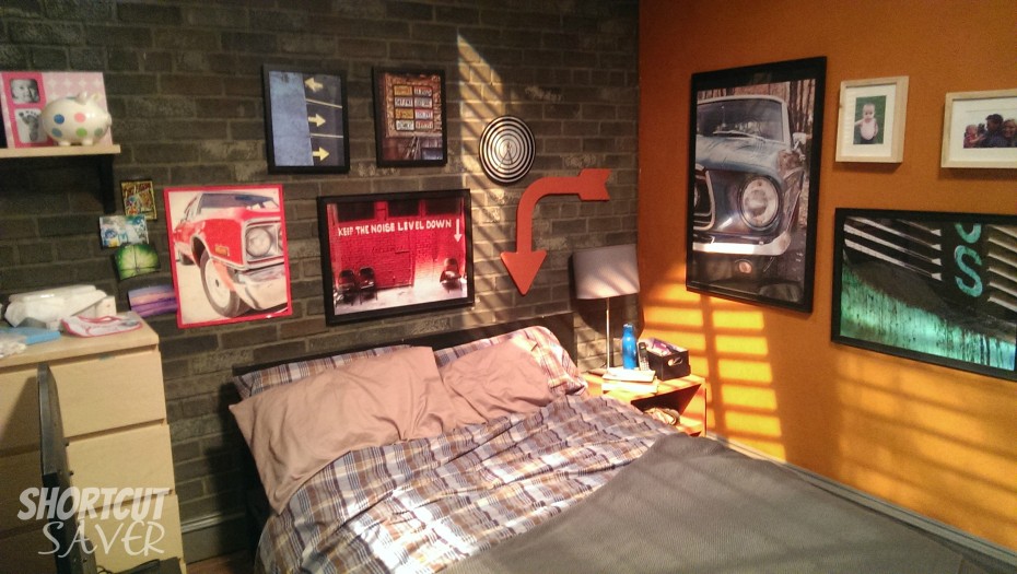 bedroom on the set of baby daddy